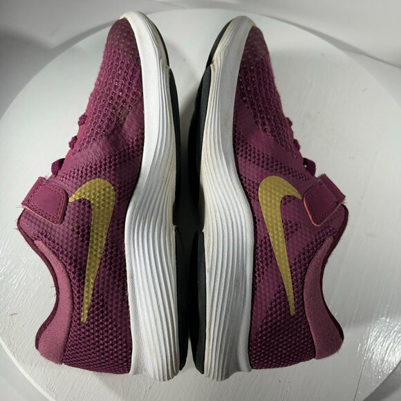 Nike Revolution 4 Kids Girls Youth Size 1.5 1.5Y Running Shoes Purple Sneakers - Picture 7 of 12